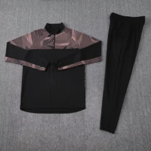 Soccer Tracksuits Training Suit For Men Half Zipper Jacket Men Games Jerseys Football Kit Tops And Trousers Can Customize Logo