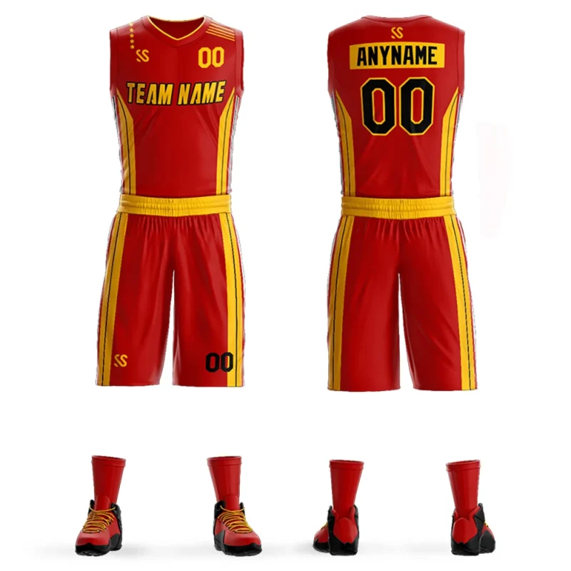 Custom DIY Men Basketball Jerseys Cheap Basketball Uniforms Sets Sleeveless Shirt Team Training Sport Jerseys Outdoor Clothes