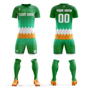 Custom Soccer Jersey Set Printed Team Name/Number Add Logo Fashion Outdoor Sports Short Sleeve Tee Shorts Suit Men/Lady/Youth