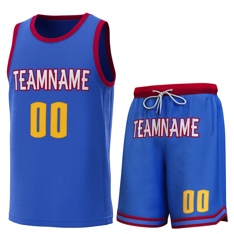kf-H23a5af650bc04bb28c9a0bb5ce853a1cD.webp Custom Basketball Jerseys Set Embroidery Stitch Team Name Number Basketball Shirt Suit a Unique Gift