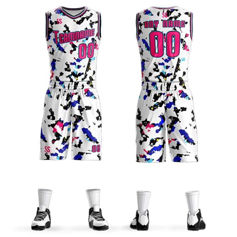 Custom DIY Men Basketball Jerseys Cheap Basketball Uniforms Sets Sleeveless Shirt Team Training Sport Jerseys Outdoor Clothes