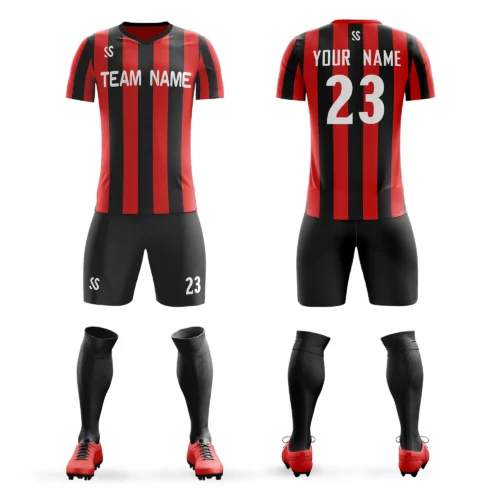 Custom Soccer Jersey Set Printed Team Name/Number Add Logo Fashion Outdoor Sports Short Sleeve Tee Shorts Suit Men/Lady/Youth