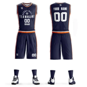 Personal Customizable Basketball Uniform For Men Sportwear Team Name Printed Jerseys Training Tracksuits
