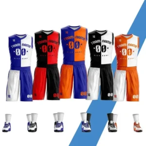kf-H8c5f6dafc78a4766b3d4a3b50275b82d4.webp Custom Cheap Diy Basketball Jerseys Set Uniforms Kits Youth Men Basketball Shirts Shorts Suit Sports Clothes Mix Order