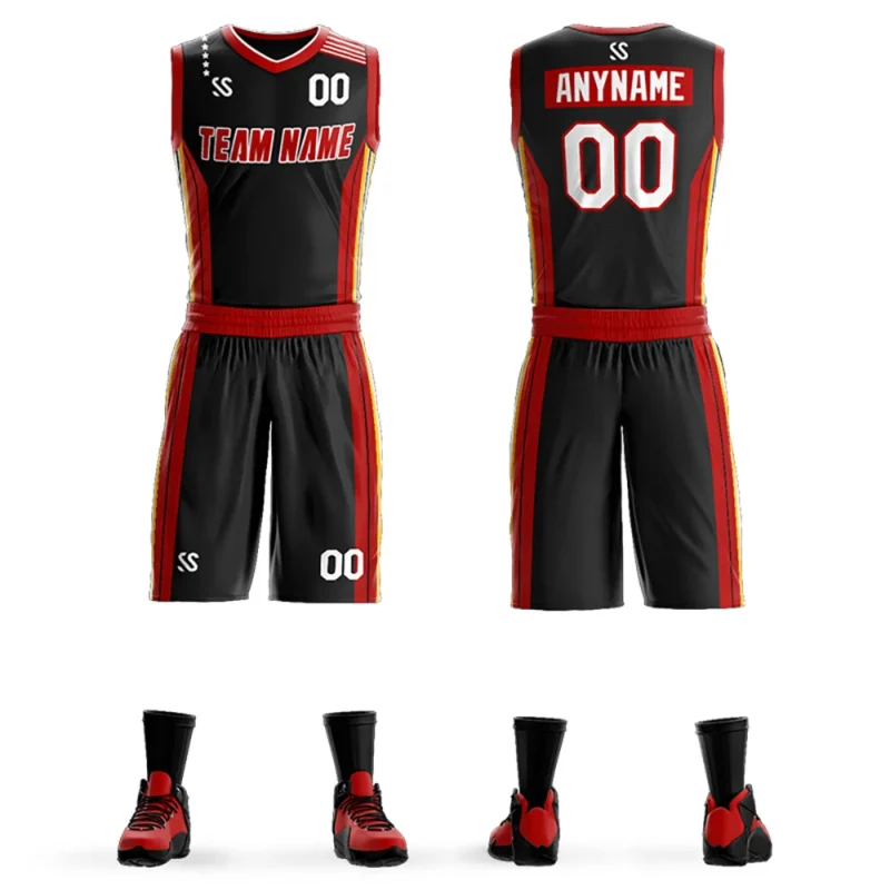 Custom DIY Men Basketball Jerseys Cheap Basketball Uniforms Sets Sleeveless Shirt Team Training Sport Jerseys Outdoor Clothes