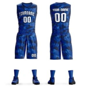 Custom Basketball Shirt Fashion Gradient Design Creative Team Uniform Basketball Jersey Set Adult/Kids