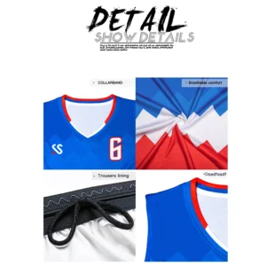 Custom Adults Basketball Jersey Set Full Sublimation Basketball Uniforms Breathable Team Clothes Basketball Shirts Blank Men's