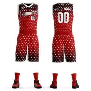 Custom Basketball Shirt Fashion Gradient Design Creative Team Uniform Basketball Jersey Set Adult/Kids