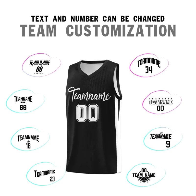 Custom Basketball Jersey V-Neck Printed Team Name Numbers Logo School College Jersey Athletic Tank Top for Men Women