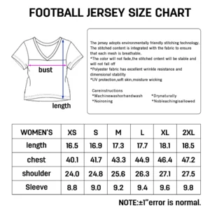 Custom American Football Jersey Crop Top for Women Girls Plain Sporty Cropped Shirt Personalized Name Number Jerseys Fans Gift