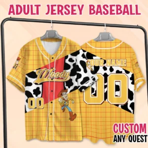 Custom Toy Story Baseball Jersey Disney Toy Story Characters Toy Story Shirt Kids Youth Adult Jersey Camisetas Estampadas