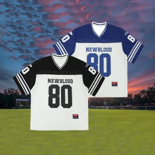 Men's 2025 Summer New American Football Jersey Plus Size Sweatshirt Mesh Short-sleeved T-shirt Top