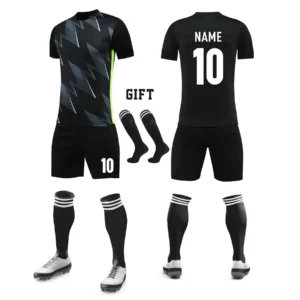 Children Men Football Team Training Tracksuit Outfit, Short Sleeve Soccer Jersey Uniform Replicas in Custom Dry Fit Mate