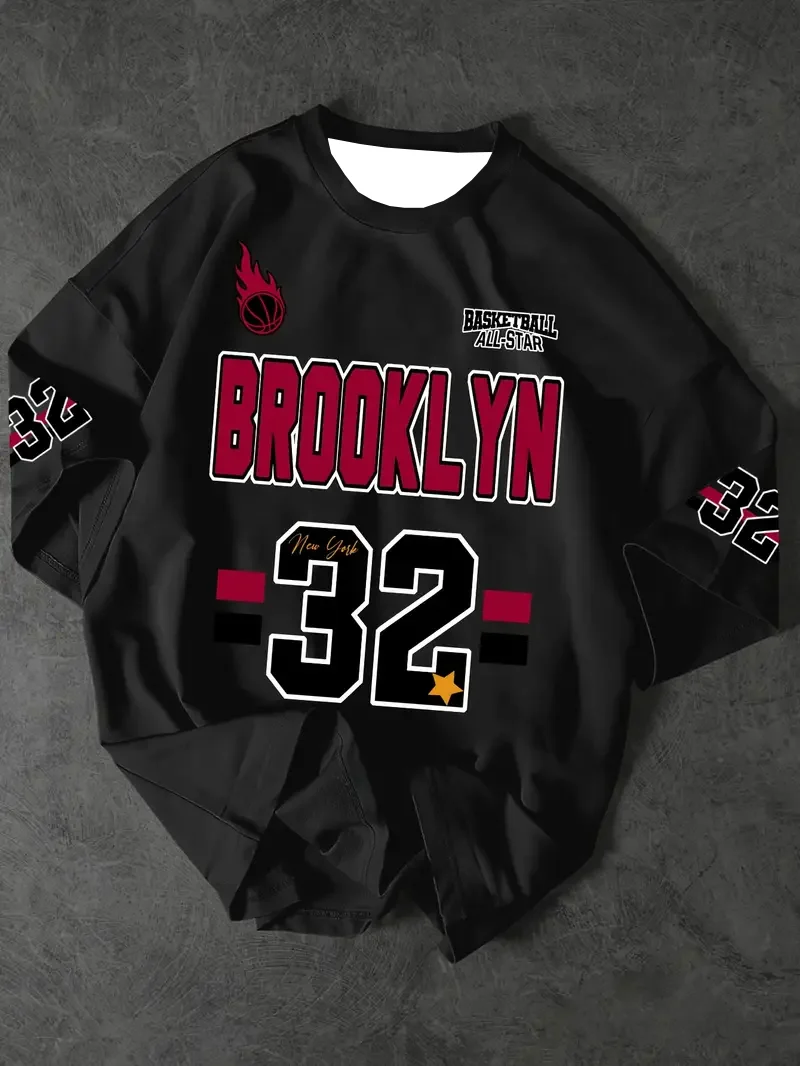 Men's Sports Jersey Boston 33 Print Short Sleeve T-Shirt Summer Graphic Tee Jerseys Plus Size Women's Sport T-Shirt Tops