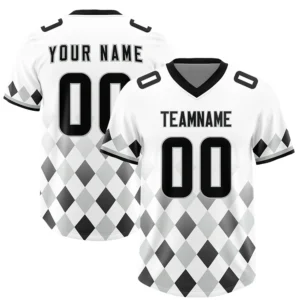 Custom American Football Jersey Personalized Team Name Number Print Vintage Style Training Top