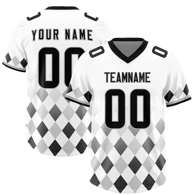 Custom American Football Jersey Personalized Team Name Number Print Vintage Style Training Top