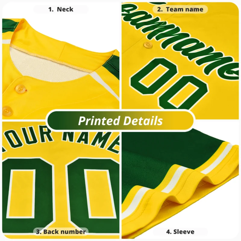 Custom Button Down Baseball Shirts Stitched Name Personalized Polyester Softball Jersey Sports Uniforms for Adults