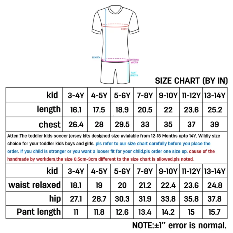Football Kit for Kids Custom Soccer Jersey Personalized Name Number Soccer Team Shirts Shorts Set Fans Gift