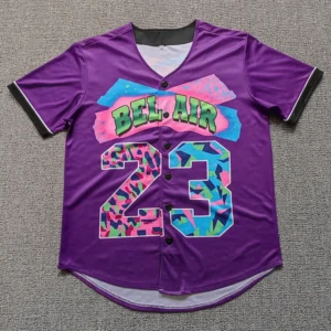 kf-S342a9775005a4546835053731480b8bc0.webp Trillest Fresh Prince of Bel Air 23 Baseball Jersey Digital Hot Press Printing Men Women Summer Breathable Beach Top 13 Color