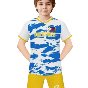Football Kit for Kids Custom Soccer Jersey Personalized Name Number Soccer Team Shirts Shorts Set Fans Gift