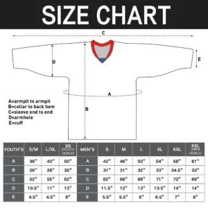 Printed Ice Hockey Jersey Customized Name & Numbers - Design Your Own Ice Hockey Jersey Competition Training Jerseys