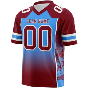 Custom Football Jerseys Sublimated Retro American Uniforms Personalized Rugby Jerseys With Embroidery