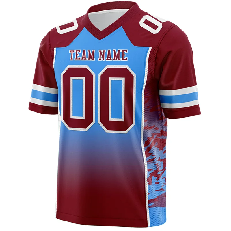 Custom Football Jerseys Sublimated Retro American Uniforms Personalized Rugby Jerseys With Embroidery