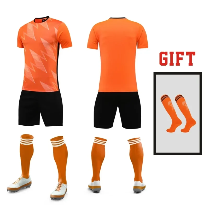 Children Men Football Team Training Tracksuit Outfit, Short Sleeve Soccer Jersey Uniform Replicas in Custom Dry Fit Mate