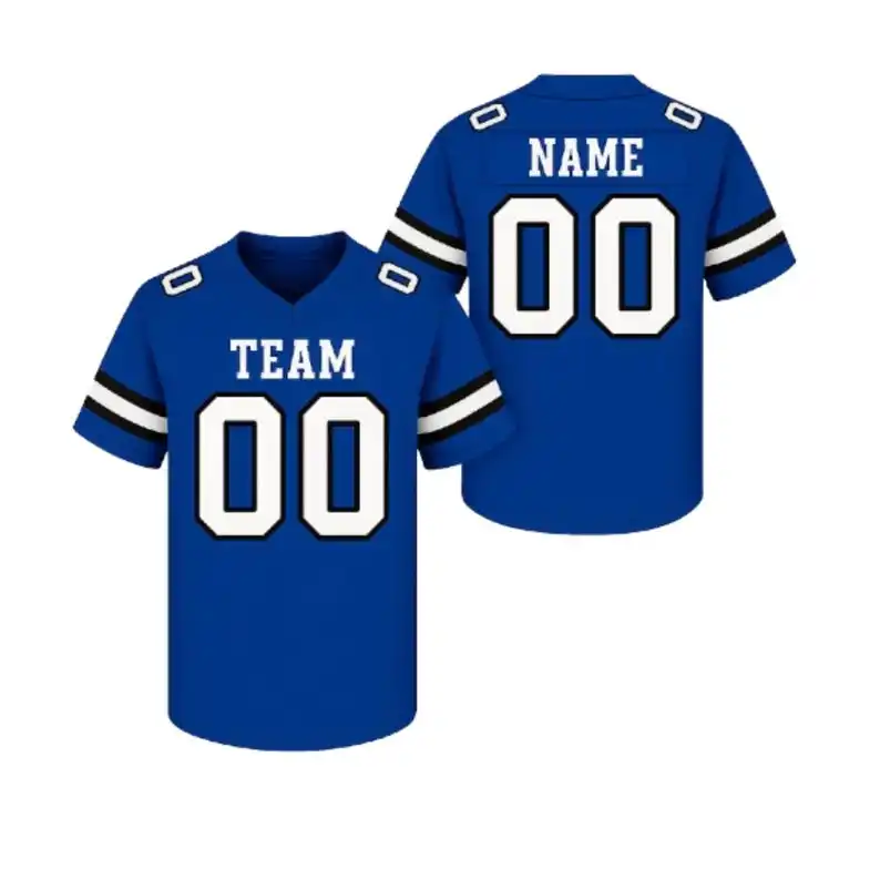 Game Day Ready: Personalized Football Jersey with Custom Name Number Custom American Football Jersey V-Neck Unisex Sports Jersey