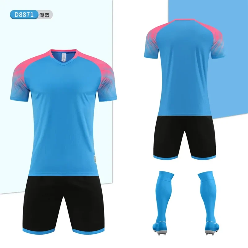 Large Size Adult Football Jerseys Sets Men's Summer Soccer Sweatshirt Personality Custom Letters Number Name T-shirt