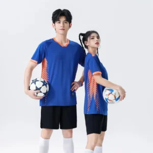 Men & Children Sublimation Football Jersey Sets, Boys Soccer Uniforms Men's Club Team Football Training Jerseys Suit DIY Custom