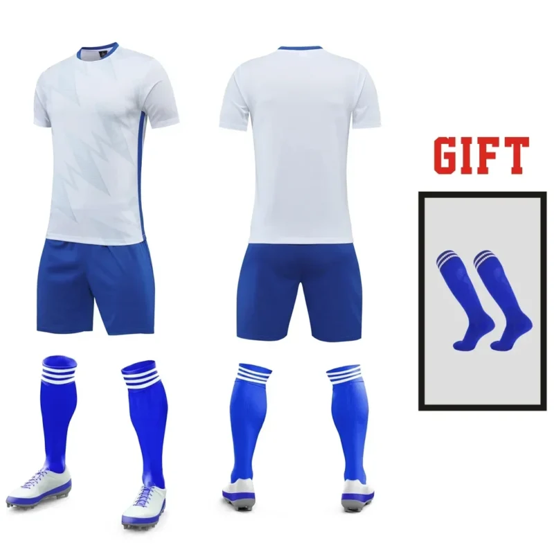 Children Men Football Team Training Tracksuit Outfit, Short Sleeve Soccer Jersey Uniform Replicas in Custom Dry Fit Mate