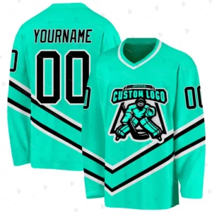 Custom Name Team Gradient Graffiti Colorful Retro Breathable Pullover 3DPrint Casual Harajuku Hockey Long Sleeve Jersey Shirts 1