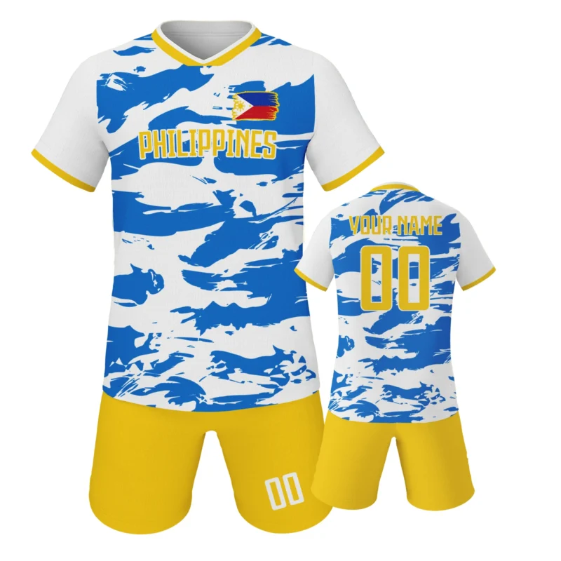 Football Kit for Kids Custom Soccer Jersey Personalized Name Number Soccer Team Shirts Shorts Set Fans Gift