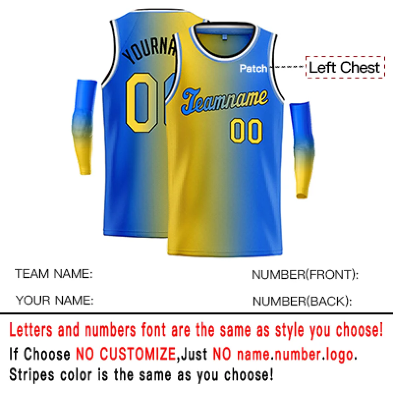 Custom Basketball Jerseys Personalized Gradient Basketball Jersey