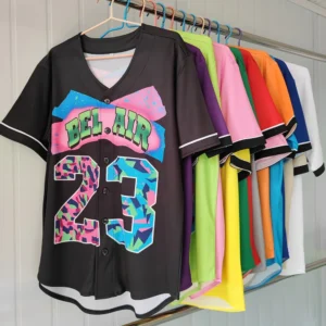 kf-S73208a04f0434e7bbd5747b129af0fafh.webp Trillest Fresh Prince of Bel Air 23 Baseball Jersey Digital Hot Press Printing Men Women Summer Breathable Beach Top 13 Color