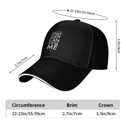 kf-S7d7cd9ec0e194b30aa6fe75e45d67cdbo.webp Summer Judy Can Judge Me Baseball Cap Outdoor Sport Casual Print Sun Hip Hop Hats Women Men Wholesale Baseball Caps