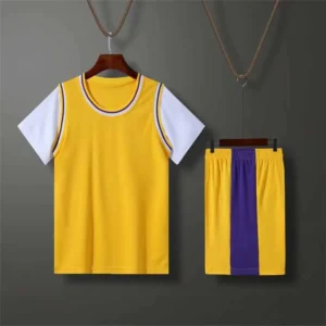 Boys Sports Suit Girls Basketball Soccer Jerseys Sets Summer Ball Clothing Outfit Kids Short Sleeve Round Neck Tops Shorts 2Pcs