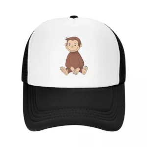 Curious George Cap Fashion Casual Mesh Baseball Caps Adjustable Hat Hip Hop Summer Unisex Baseball Hats Polychromatic