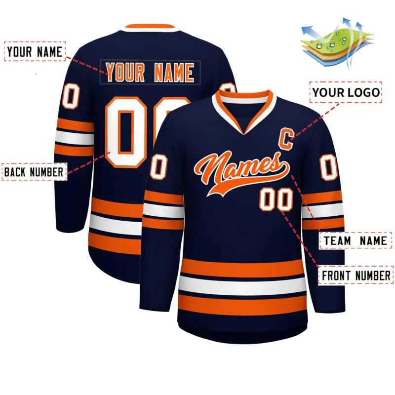 Printed Ice Hockey Jersey Customized Name & Numbers - Design Your Own Ice Hockey Jersey Competition Training Jerseys