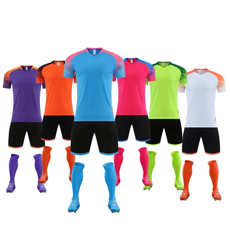 Large Size Adult Football Jerseys Sets Men's Summer Soccer Sweatshirt Personality Custom Letters Number Name T-shirt