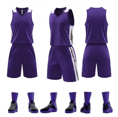 kf-S8f191fccbbb4479cb094033df9af2eb0r.webp Sublimation Custom Adults Basketball Uniform Personalized 100% Polyester Breathabale Basketball Jersey Sportswear Shirt For Men