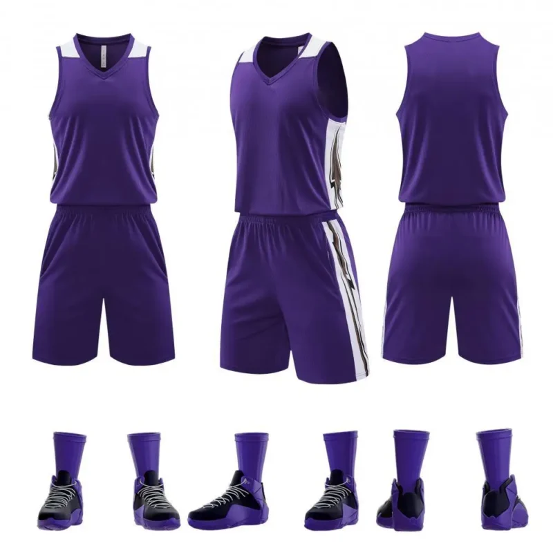 Sublimation Custom Adults Basketball Uniform Personalized 100% Polyester Breathabale Basketball Jersey Sportswear Shirt For Men