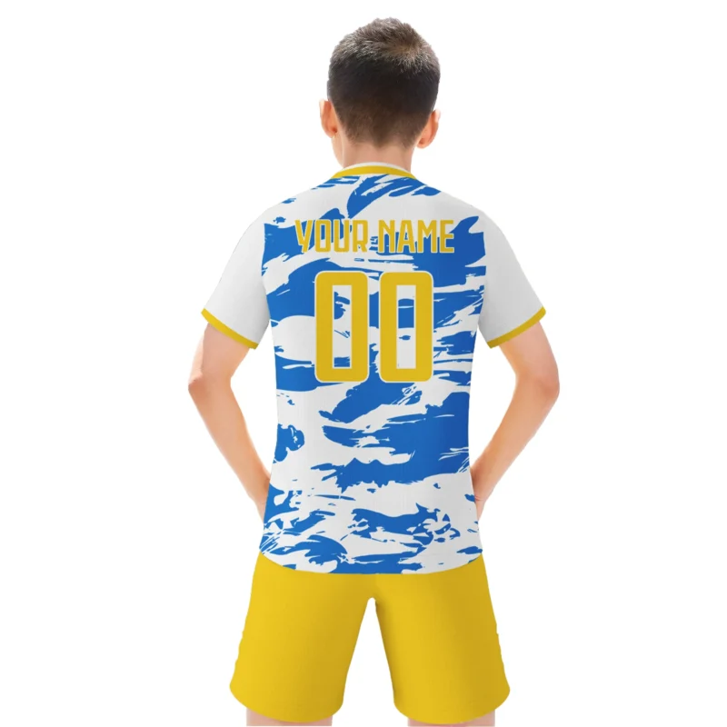 Football Kit for Kids Custom Soccer Jersey Personalized Name Number Soccer Team Shirts Shorts Set Fans Gift
