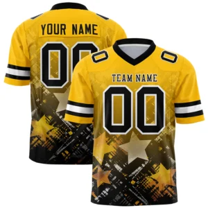 Custom Men's Letter Stitched American Football Jersey Breathable Rugby Uniform Sports Tops T-Shirts Men Clothing