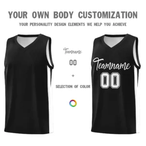 Custom Basketball Jersey V-Neck Printed Team Name Numbers Logo School College Jersey Athletic Tank Top for Men Women