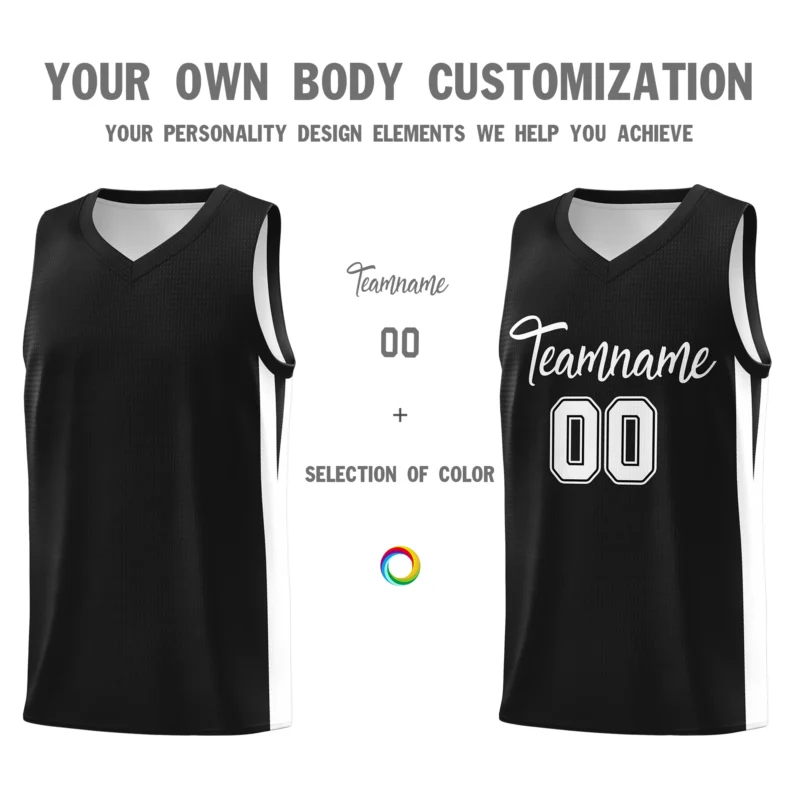 Custom Basketball Jersey V-Neck Printed Team Name Numbers Logo School College Jersey Athletic Tank Top for Men Women