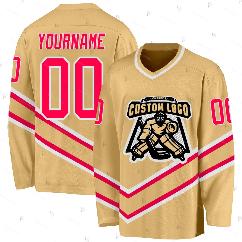 Custom Name Team Gradient Graffiti Colorful Retro Breathable Pullover 3DPrint Casual Harajuku Hockey Long Sleeve Jersey Shirts 1