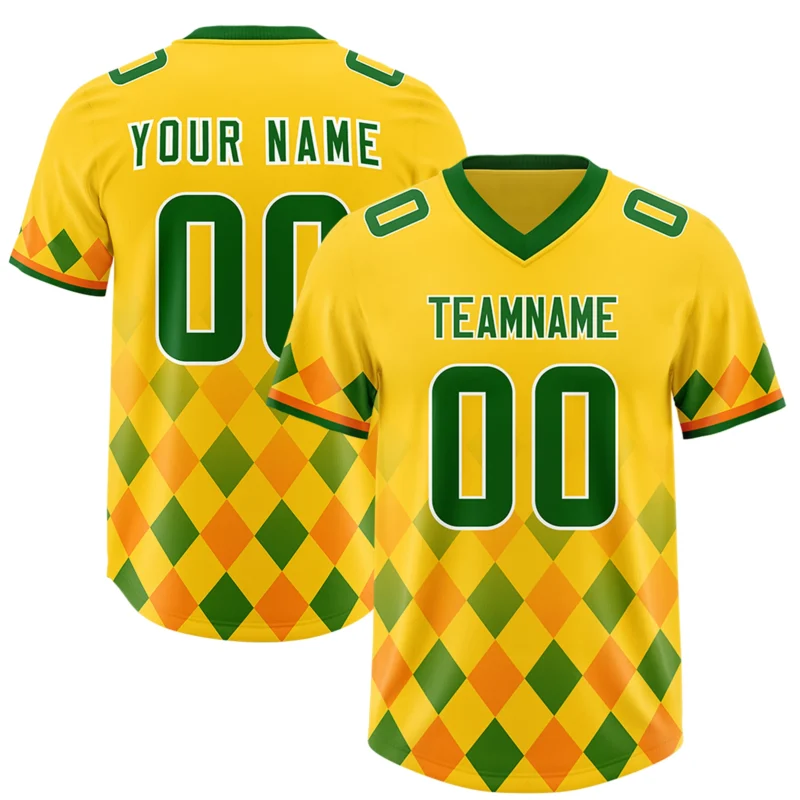 Custom American Football Jersey Personalized Team Name Number Print Vintage Style Training Top