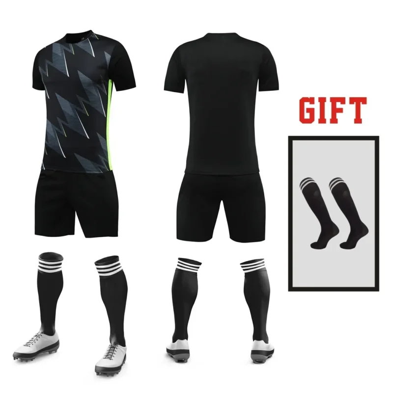Children Men Football Team Training Tracksuit Outfit, Short Sleeve Soccer Jersey Uniform Replicas in Custom Dry Fit Mate